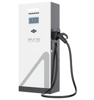 Chargeur EV DC 100KW CCS et GBT à double connecteur, station de charge commerciale 380V, chargeur rapide séparé CF-100KW-D