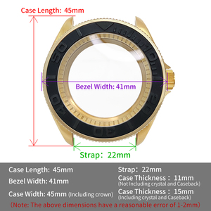 Skx Vàng Đồng Hồ Trường Hợp Vương Miện Tại 3 O 'Đồng Hồ Cho Skx007 009 Đánh Bóng Thép Kết Thúc Phù Hợp Nh35 Phong Trào Chương Vòng Caseback Bộ Phận Mod - Product Image 3