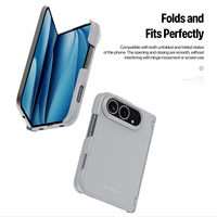 Étui de téléphone pliable en cuir PU DUX Vyne Series pour iPhone Duo 18 Ultra Fold, avec cadre d'appareil photo électro-plaqué, tendance