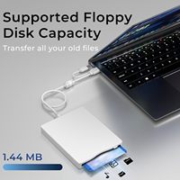 Unidad de Disquete USB Externa de 3.5 Pulgadas, Lector de Disquetes, Unidad de Disquetes Portátil de 1.44 MB, Plug & Play, FDD para PC Windows XP 7 8 10 11
