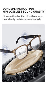 Gafas Inteligentes Modernas MZH GS07 con <span class=keywords><strong>Lentes</strong></span> Tintadas, BT 5.<span class=keywords><strong>4</strong></span>, Audio de Alta Definición, Asistente de Voz, Control por Gestos, Reproductor de Música, IPX-5 - Product Image 4