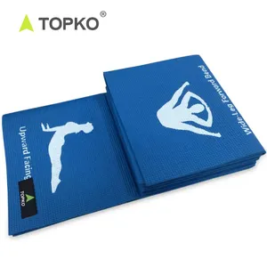 TOPKO 超长 68 英寸最佳旅行瑜伽垫可折叠 PVC 瑜伽垫