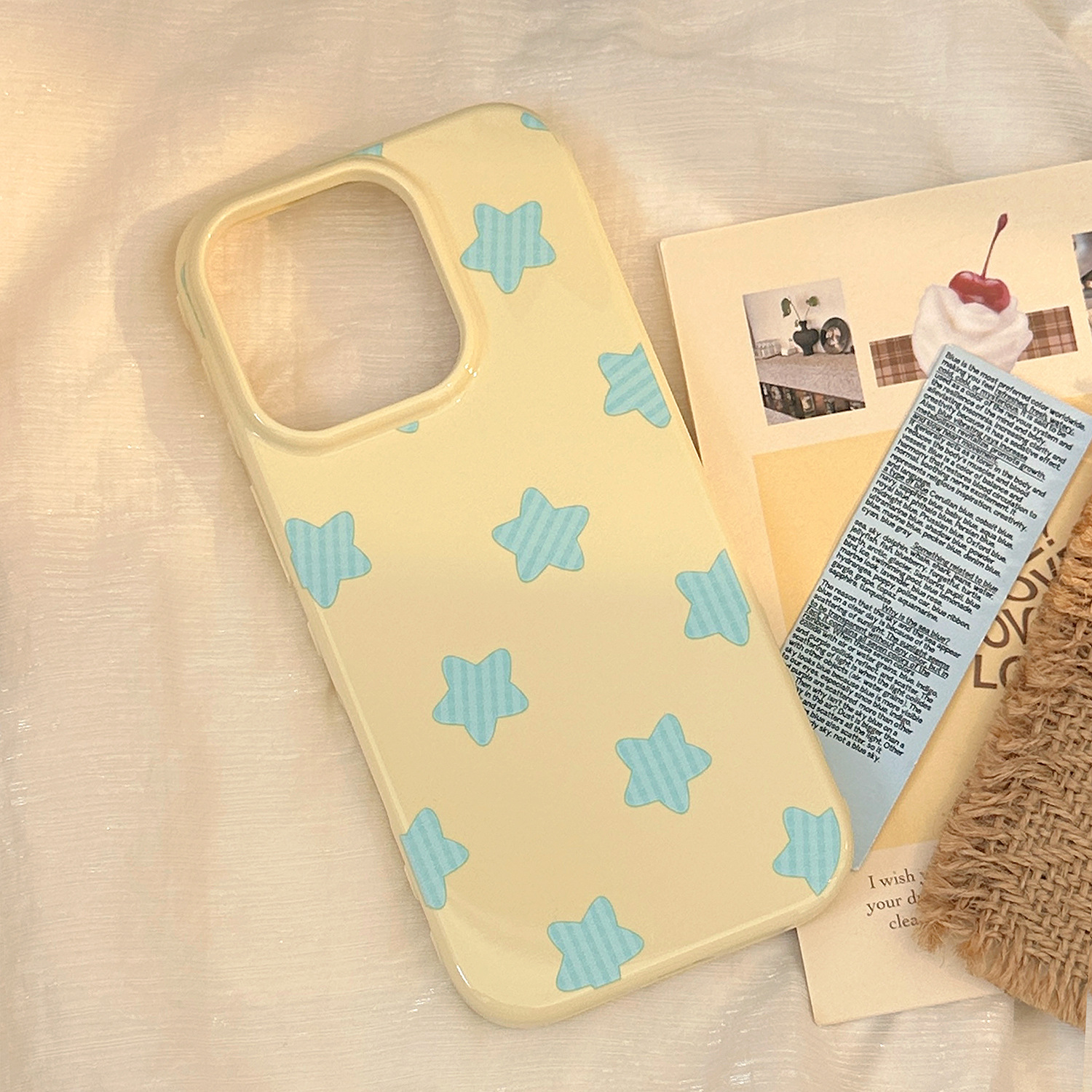 Lemon Yellow Blue-Green Plaid