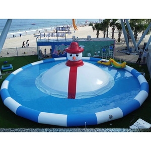 Un hermoso <span class=keywords><strong>castillo</strong></span> de avión con una gran piscina y juguetes flotantes para niños en <span class=keywords><strong>el</strong></span> agua está a la venta. - Product Image 3