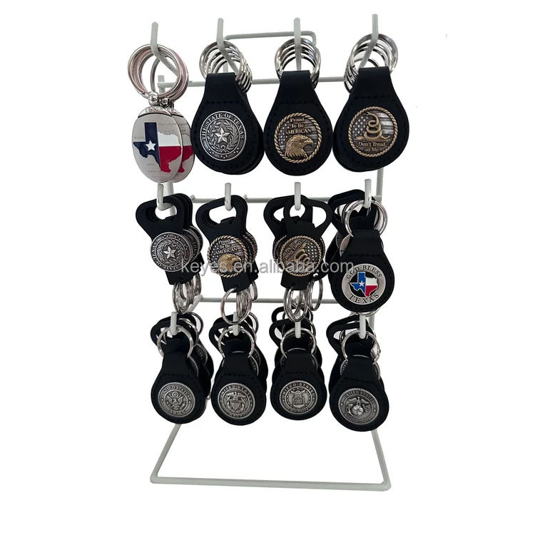 4 Sides Keyring Hook Holder - Durable Display Stand for Retail Stores ...