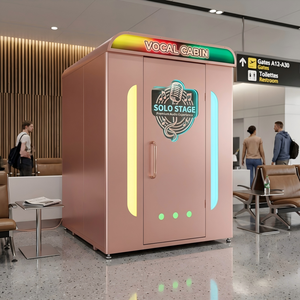 Cabine de karaoké miniature JFP pour 6 à 8 joueurs, insonorisée, en libre-service, avec écran tactile, 80 000 <span class=keywords><strong>chansons</strong></span> pour le divertissement dans les centres commerciaux - Product Image 1