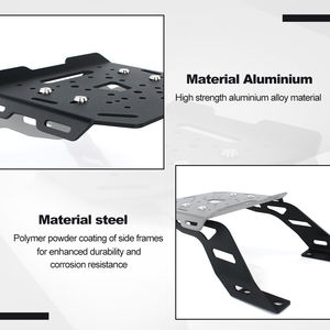 Waximoto adatto per <span class=keywords><strong>Royal</strong></span> <span class=keywords><strong>Enfield</strong></span> <span class=keywords><strong>Continental</strong></span> <span class=keywords><strong>GT</strong></span> Aftermarket in alluminio per bagagli Cargo custodia superiore portapacchi supporto staffa - Product Image 4