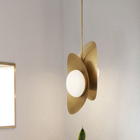 Lustre en forme de lingot d'or, design métallique créatif, moderne et simple, pour chambre à coucher, salon, salle à manger, personnalisé