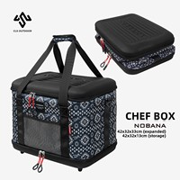 NOBANA 40L EVA Tas Penyimpanan Dapur Luar Ruangan untuk Berkemah Multi-fungsi Lipat Portabel Piknik 1.7kg Ringan