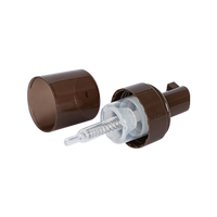 Amber Botol Pompa Busa Kosmetik Hewan, 100Ml dengan Pompa Busa 42Mm