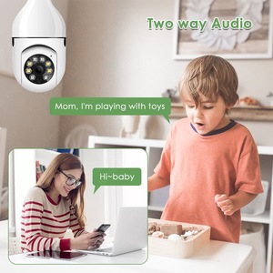 Caméra ampoule Wi-Fi PTZ IP <span class=keywords><strong>Yi</strong></span>-iot, la meilleure caméra 360° pour la maison, vision nocturne automatique, intérieur/extérieur, réseau CCTV, lampe de sécurité domestique, caméra E27 - Product Image 2