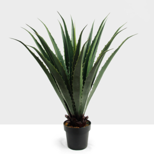 Planta de <span class=keywords><strong>Agave</strong></span> Artificial con pinchos realista de 100CM con maceta de 19L decoración interior y exterior vegetación de plástico para adorno de árbol - Product Image 1