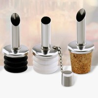 Botella de aceite Caño Vertedor Boca Tapón de corcho Vino Oliva Vertedor Dispensar