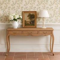 Ensemble de coiffeuse de luxe moderne pour chambre à coucher avec miroir, tabouret et commode à tiroirs en MDF sculpté à la main, idéal pour hôtel ou salle de bain