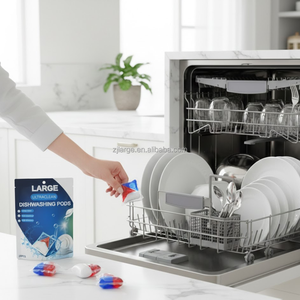 Lessives en capsules puissantes pour lave-vaisselle à action enzymatique, éliminent la graisse tenace - Product Image 3