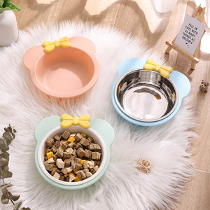 Lynpet 2024 Eco-Friendly Cat <span class=keywords><strong>Bowl</strong></span> Novo Design Plástico Exterior com Aço Inoxidável Amor Estilo <span class=keywords><strong>Pet</strong></span> Alimentadores para Cães - Product Image 4