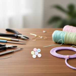 Perline Ilan 16mm Colori Pastello 4 Pezzi per Creazione di Gioielli - Product Image 3