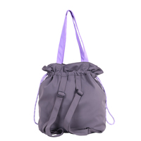 Sac à dos convertible élégant en nylon, sac fourre-tout avec cordon de serrage, design multifonctionnel à double poche, usage quotidien décontracté, voyage toutes saisons