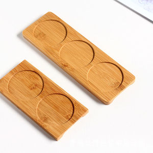 Plateau rectangulaire en bambou 30x15cm, grain de bois naturel, style simple, plateau de service pour la maison, le thé, le café, l'hôtel - Product Image 5