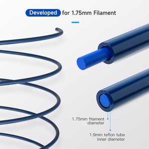 Tube en téflon PTFE Creality Capricorn Bowden, 2M, en plastique pour filament de 1.75mm, accessoires d'imprimante 3D - Product Image 4