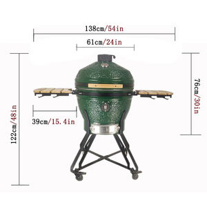 Kamado เตาย่างบาร์บีคิวเซรามิก24นิ้วเตาย่างบาร์บีคิว kamodo - Product Image 4