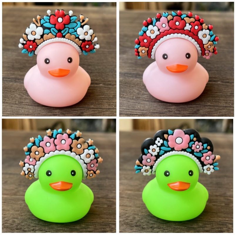 Nuevas pegatinas de flores para el cabello, colores mixtos.