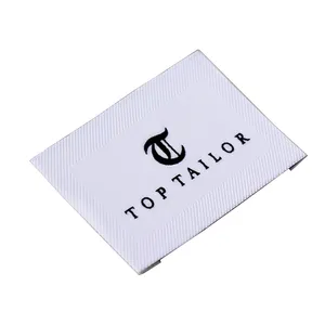의류 액세서리 청바지 접기 맞춤형 브랜드 이름 로고 태그 나일론 짠 주요 라벨 모자 아동 의류 라벨 태그