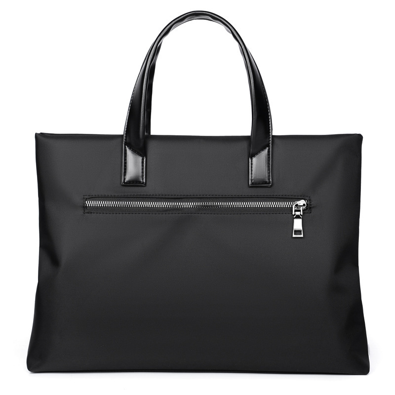 Unisex 14-Inch Laptop Business Briefcase – Portable Oxford Polyester File & Meeting Bag - View 2
