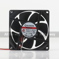 Kipas Pendingin Sunon 5V 24V 48V DC12V 1.9W AC EC 8025 80X80X25MM 8CM Terminal Optik Senyap Tiga-kawat ME80251VX-Q060-F99