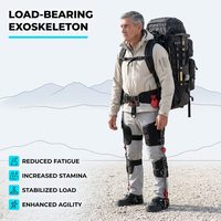 Exosquelette industriel passif de soutien lombaire pour l'assistance portative dans les secteurs minier, de maintenance, et de sauvetage des pompiers
