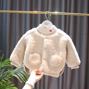 <span class=keywords><strong>Doudoune</strong></span> matelassée à capuche pour filles, motif color block et patch dessin animé, manteau parka d'hiver pour bébés et tout-petits avec fourrure de lapin - Product Image 3