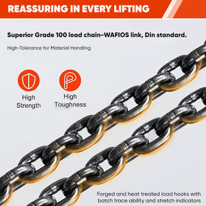 รอกมือโยกเหล็กคุณภาพสูง พร้อมเบรกแบบ <span class=keywords><strong>Double</strong></span> <span class=keywords><strong>Pawl</strong></span> สำหรับยกขนย้าย - Product Image 4