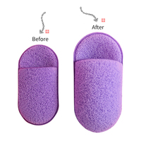 Éponge faciale démaquillante PVA réutilisable colorée Esponja Cellulose gommage corporel pour le nettoyage et l'exfoliation