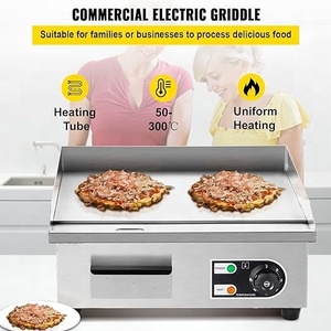 Plancha Eléctrica Comercial para Carne, Parrilla de Acero Inoxidable, <span class=keywords><strong>Asador</strong></span> de Carne, 110V-220V, 3 Meses de Garantía - Product Image 6