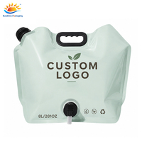 Pochette souple personnalisée anti-fuite de qualité alimentaire avec bec verseur, grande capacité, pour jus, bière et autres boissons