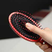 Ensemble de 5 peignes à cheveux antistatiques pour la maison, le salon, les voyages, avec miroir, ensemble de brosses à cheveux de massage avec support, outils de coiffure