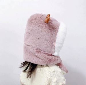 Gorro de Invierno de Felpa Cálido con Orejeras de Reno para Niños, Unisex, con Bufanda, para Uso en la Playa y en la Ciudad - Product Image 4