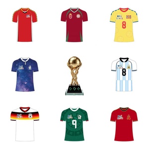 قمصان مشجعي كرة القدم الدولية 2026 تضم ثمانية قمصان لفرق كرة القدم الوطنية مع صورة عرض جماعية - Product Image 1