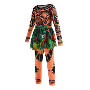 BAIGE, venta al por mayor, Moana Maui, disfraz de algodón <span class=keywords><strong>para</strong></span> niños, vestido de Cosplay inspirado en Moana 2, película <span class=keywords><strong>para</strong></span> Halloween - Product Image 2