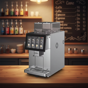 เครื่องชงกาแฟอัตโนมัติ IoT สำหรับการจัดการระยะไกล  แบบเมล็ดกาแฟสู่ถ้วย  ผลิตกาแฟได้ 350 แก้วต่อวัน เหมาะสำหรับร้านกาแฟ ร้านอาหาร และสำนักงาน - Product Image 1