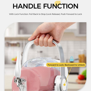 Mới Nhất Xách Tay Điện Thép Không Gỉ Tự Động 2-Trong-1 <span class=keywords><strong>Ice</strong></span> <span class=keywords><strong>Cream</strong></span> slushie Máy Chức Năng Sinh Tố 2.6L Công Suất Lớn Nhà - Product Image 2