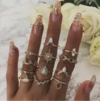 סיטונאי תכשיטי סט אופנה זהב אצבע עיצוב Midi טבעת סט עבור טבעות תכשיטי נשים