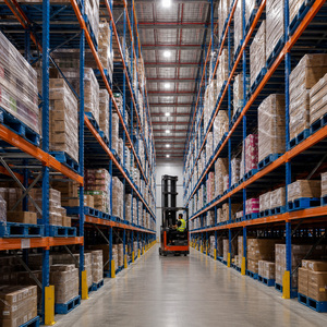 Estanterías Industriales para Almacenamiento en Almacenes, Estanterías para Paletas, Acero Q235B para Centros <span class=keywords><strong>de</strong></span> Almacenamiento en Frío con Refuerzo Vertical Robusto - Product Image 2