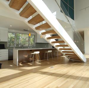 קוד הבנייה של קנדה, קורה מרכזית ספירלית 3 אינץ', עיצוב מדרגות מתכת צפות מודרניות לפנים/חוץ עבור וילה - Product Image 4