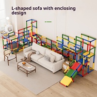 Structure de jeu d'escalade souple pour enfants, toboggan intérieur pour tout-petits, ensemble d'équipements de jeu pour enfants de 3 à 12 ans