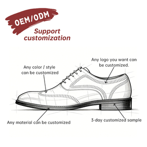 Chaussures habillées pour hommes en cuir de vachette perforées, style brogue, sur mesure OEM, grande taille, à lacets, rehaussantes, pour mariage - Product Image 6