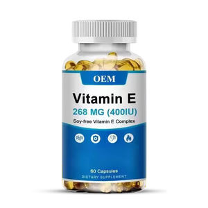 Cápsulas de Tocoferol, Suplemento de Vitamina E Natural en Cápsulas Blandas, Marca Privada de Fábrica OEM, Gran Venta - Product Image 1