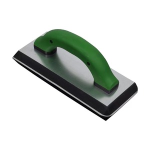 Surface <span class=keywords><strong>de</strong></span> travail en caoutchouc pur, truelle à carrelage ergonomique verte à double poignée souple pour les carreleurs professionnels et la rénovation DIY à domicile - Product Image 1