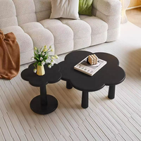 Table d'appoint en bois massif de style moderne avec table basse, ensemble de salon, meubles de luxe pour la maison, Rosegia, garantie 1 an