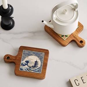 Sous-verres en bois OEM en gros, planches à sous-verres en bois, articles de table en bois naturel - Product Image 4